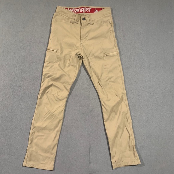 Wrangler ATG Men's Cargo Pants Nylon Blend Size 29x30 Beige Casual Work Hike - Picture 1 of 7